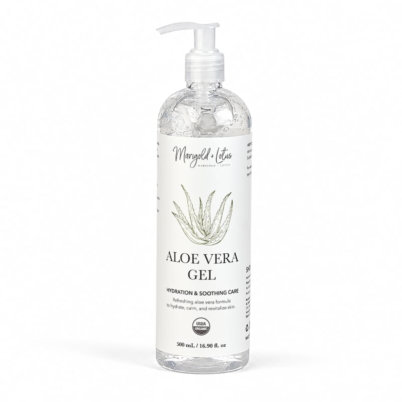 Marigold and Lotus Aloe vera gel USDA 16.90oz