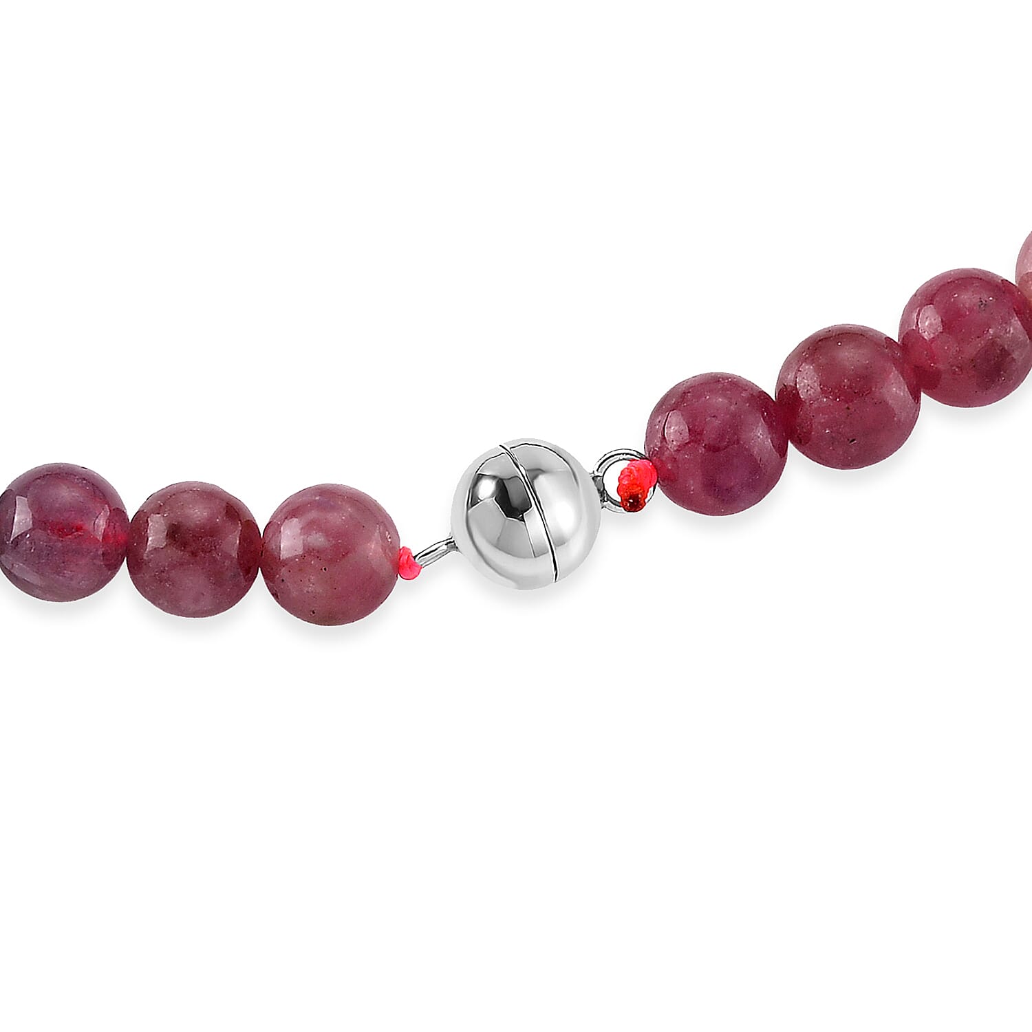 D'Joy Premium Lagoon Tourmaline and Pink Tourmaline 150.00 ctw Beaded Necklace in Rhodium Over Sterling Silver 18-20 Inches