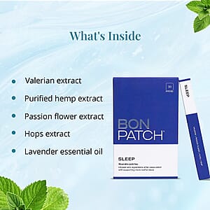 BonPatch Sleep Wellness Patches (30 Patches) Made in the US