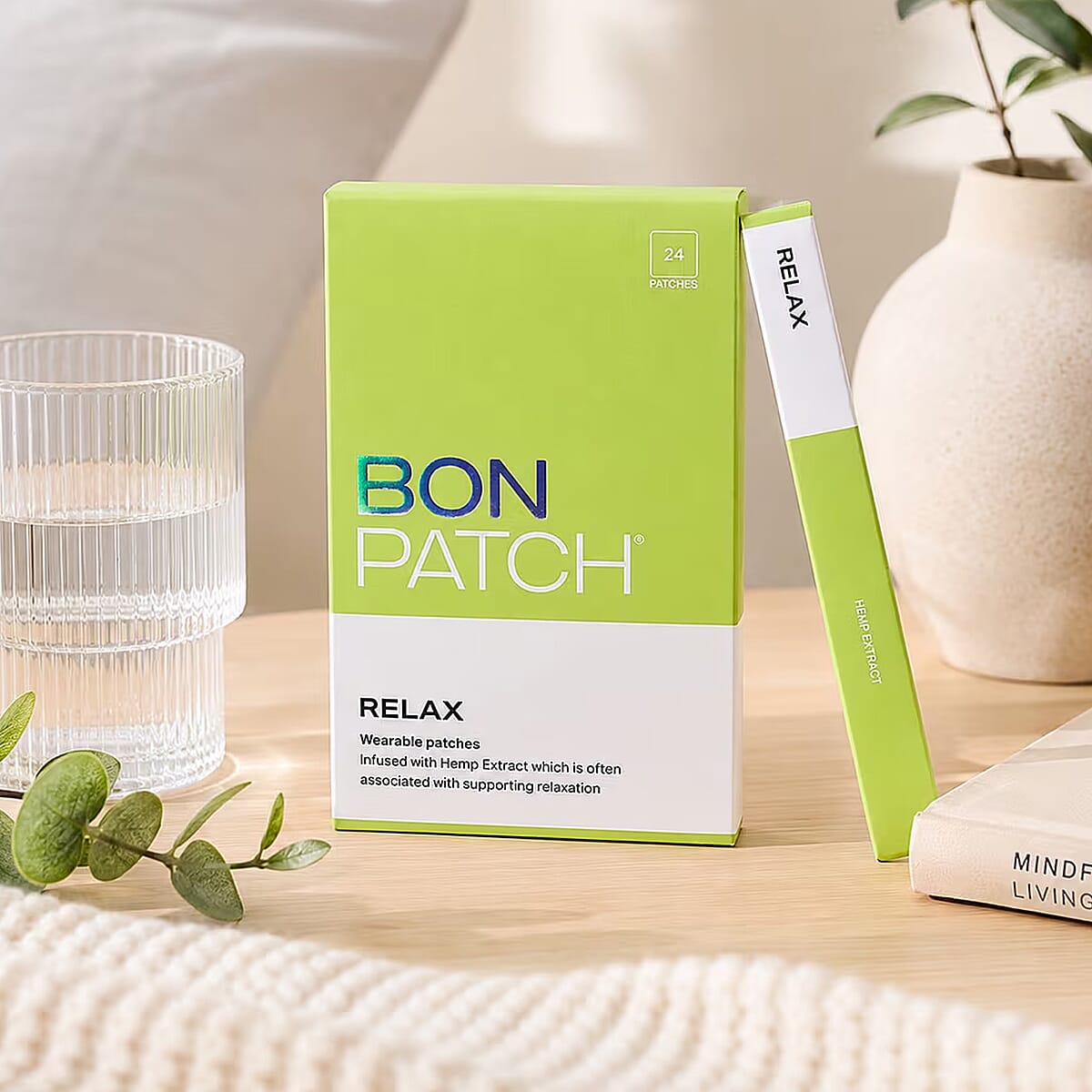 BonPatch Relax Wellness Patches (30 Patches) Made in the US image number 1