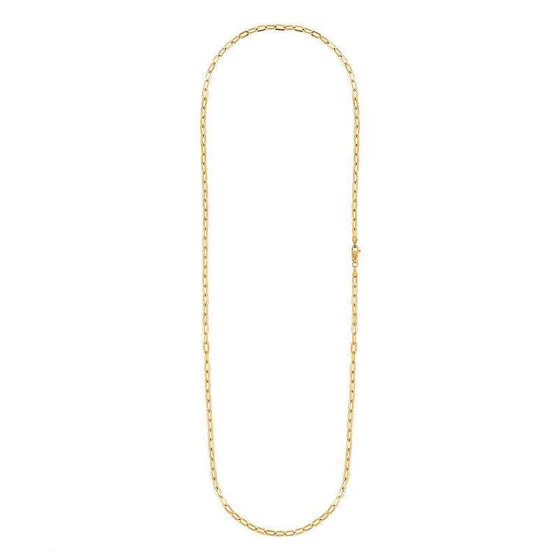 2.7mm Paperclip Chain Necklace in 14K Yellow Gold 3.24 Grams (18 Inches)