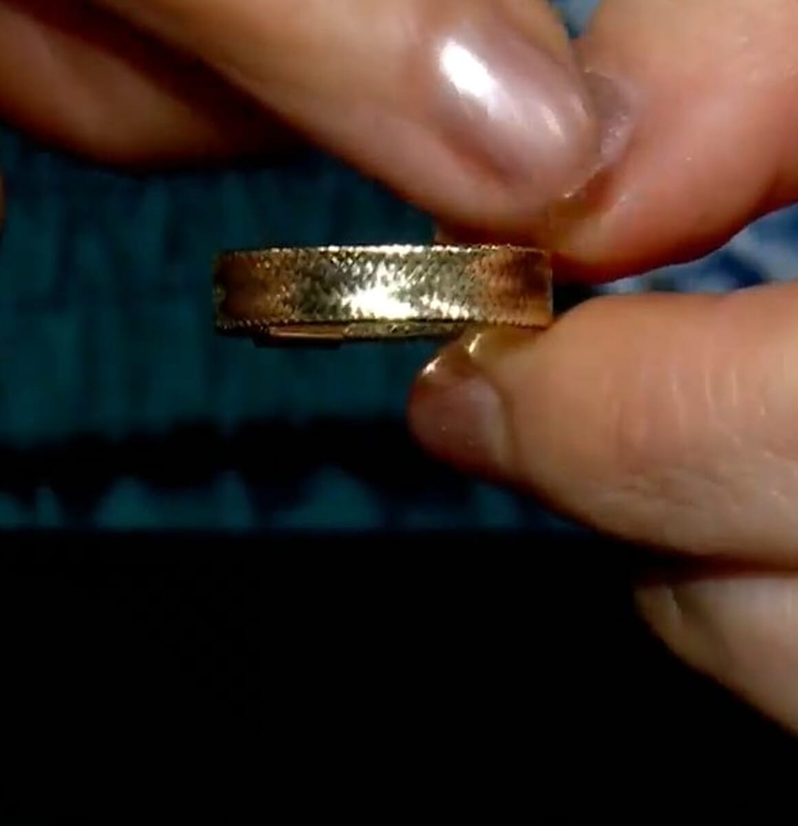 Italian 5.5mm Flat Flex Stretch Ring in 10K Yellow Gold (Size 6-12) 0.47 Grams (Ships in 10-15 Days) image number 2