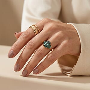 SGL Certified Luxuriant Lab Grown Green Diamond E-F VS 2.50 ctw Ring in 10K Green Gold (Size 7.0)