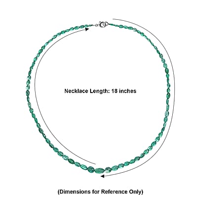 Certified & Appraised Rhapsody AAAA Kagem Zambian Emerald 45.00 ctw Necklace in 950 Platinum 18 Inches