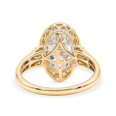 IGI Certified Luxuriant Lab Grown Diamond G VS 5.00 ctw Ring in 14K Yellow Gold (Size 7.5)