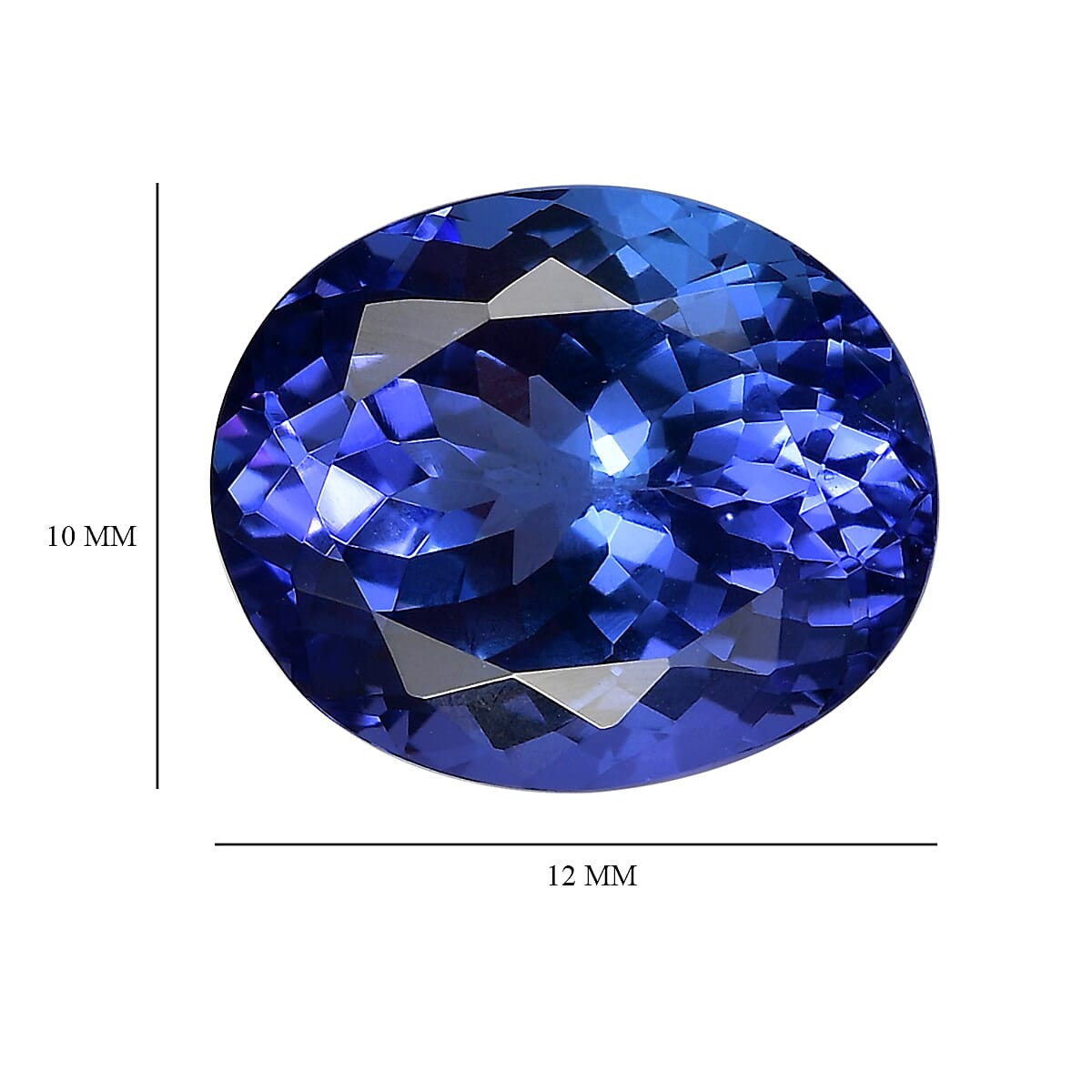 AAA Tanzanite (Ovl 12x10 mm) 5.58 ctw image number 4