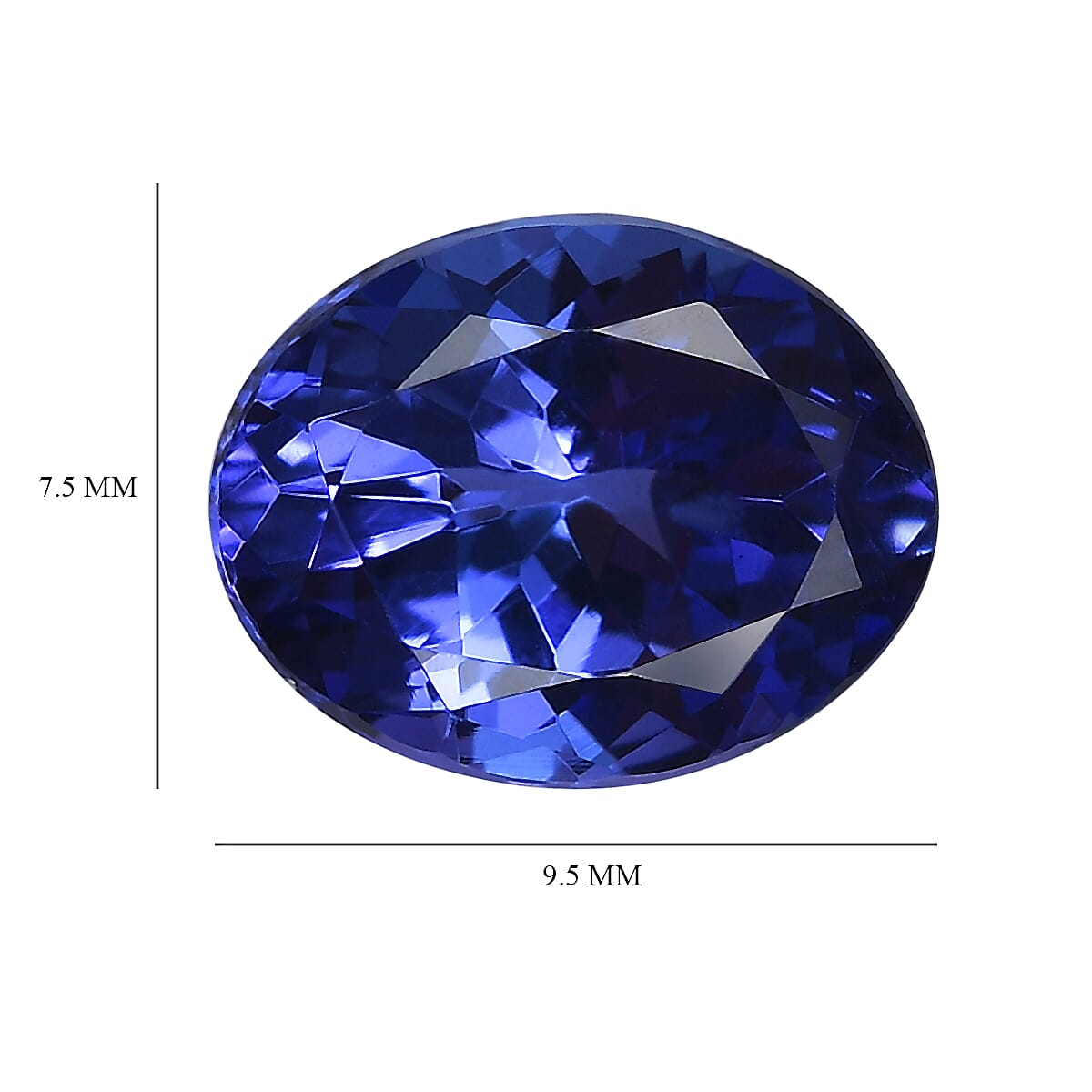 AAA Tanzanite (Ovl 9.5x7.5 mm) 2.30 ctw image number 4
