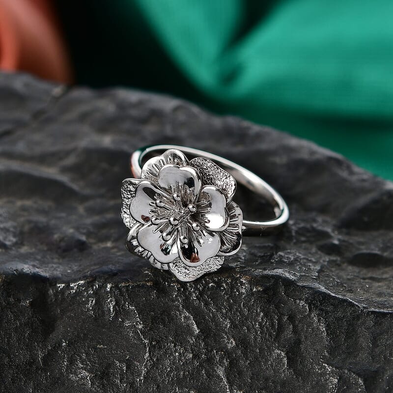 Bloom of Power Ring in 950 Palladium (Size 10.0) 4.75 Grams