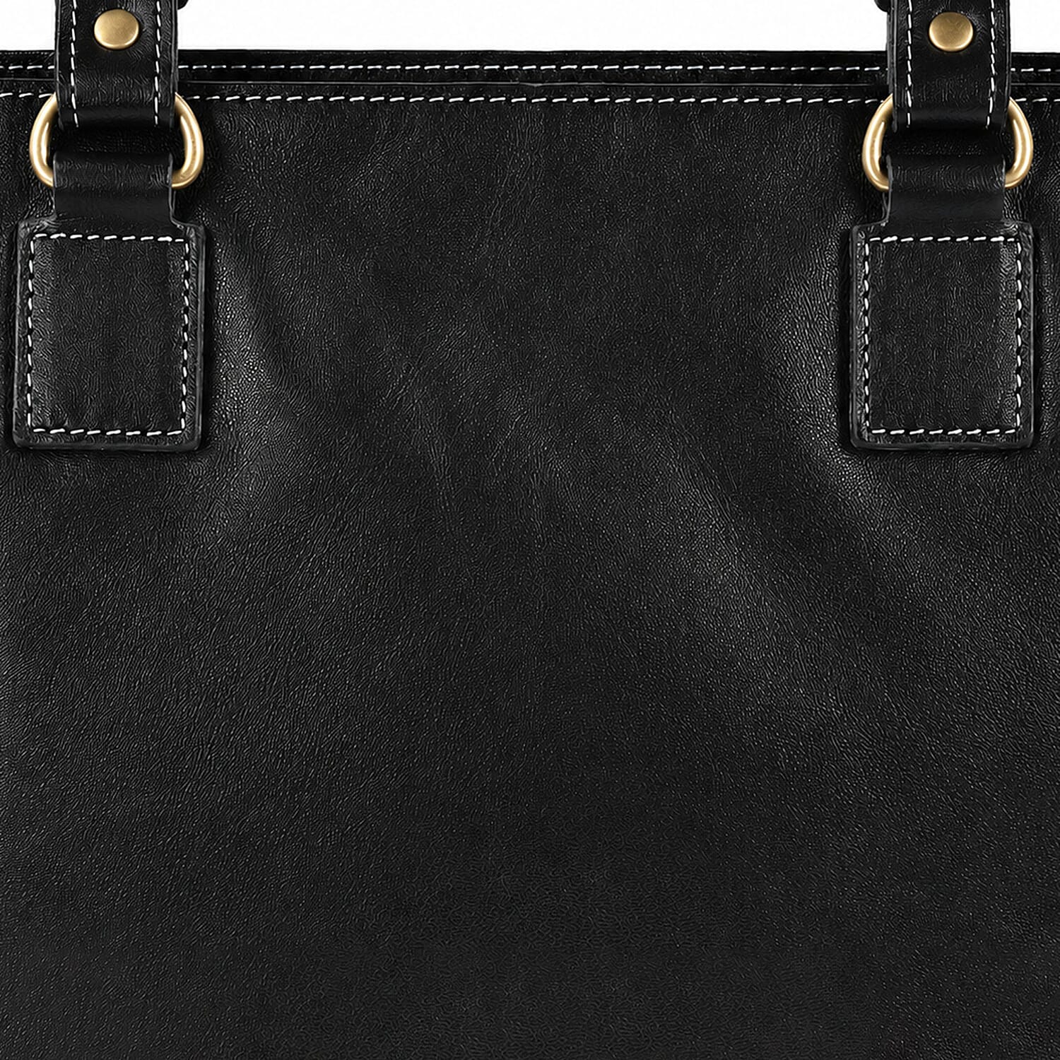 La Marey Black Genuine Leather Handbag with RFID Protection
