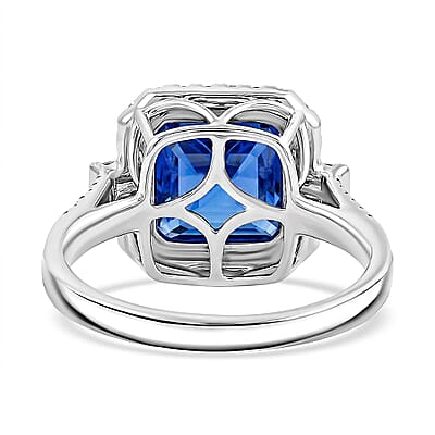 Certified & Appraised Rhapsody AAAA Tanzanite and E-F VS Diamond 4.00 ctw Ring in 950 Platinum (Size 5.5) 6.50 Grams
