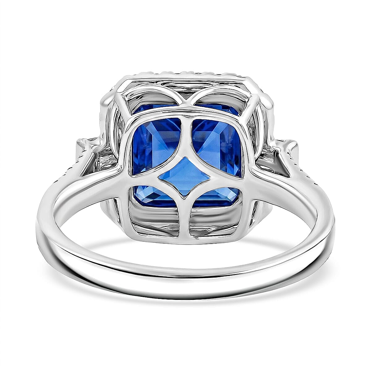 Certified & Appraised Rhapsody AAAA Tanzanite and E-F VS Diamond 4.00 ctw Ring in 950 Platinum (Size 9.5) 6.50 Grams