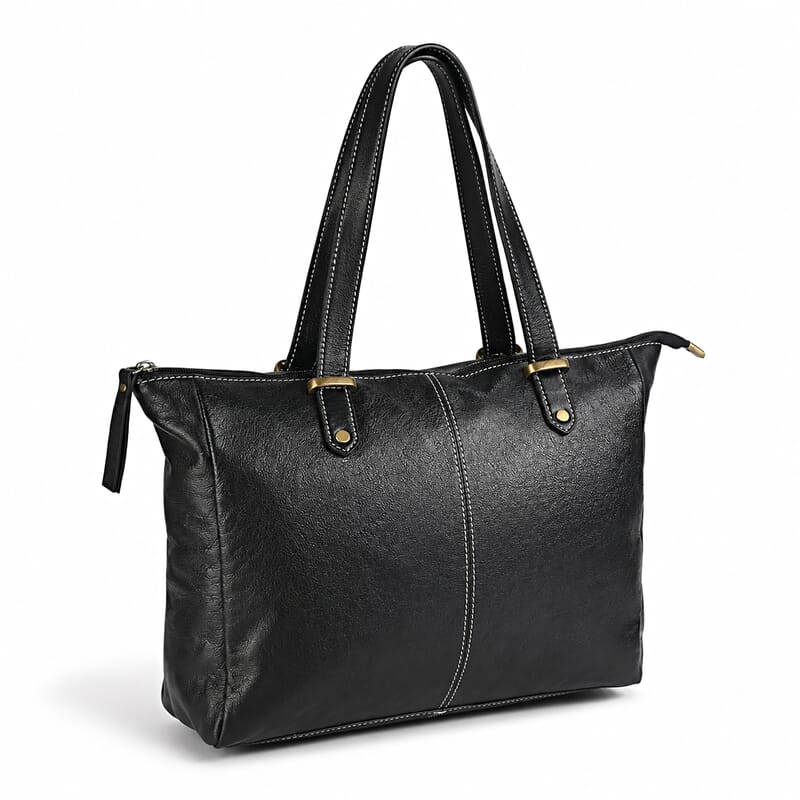 La Marey Black Genuine Leather Shoulder Bag