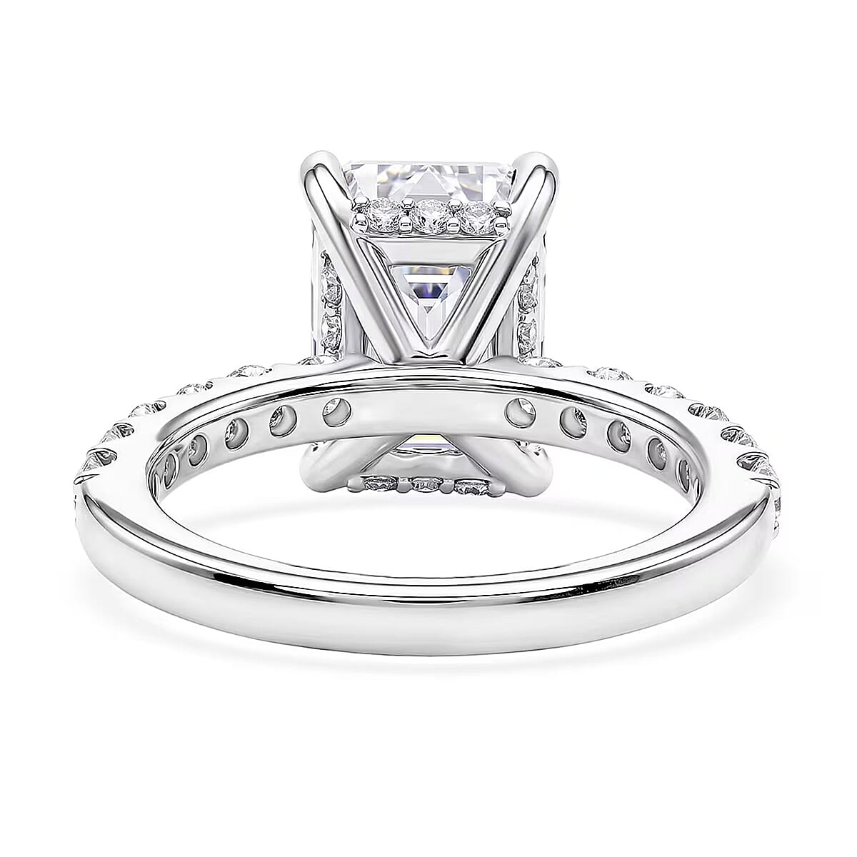 Luxuriant Lab Grown Diamond 5.75 ctw Engagement Ring in 950 Platinum (Size 6.0) 6.50 Grams image number 7