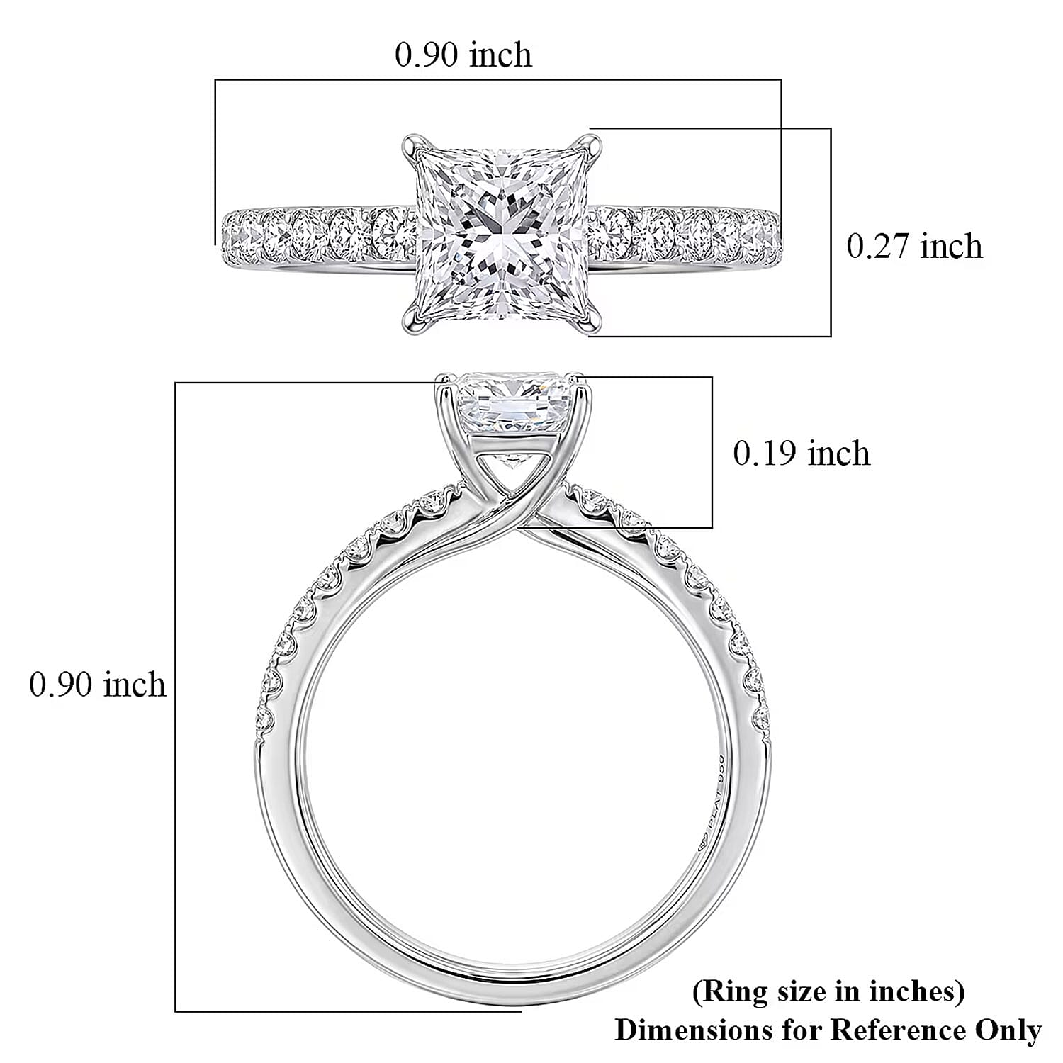 Luxuriant Lab Grown Diamond 1.25 ctw Engagement Ring in 14K White Gold (Size 6.0)