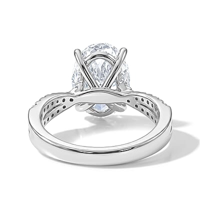 Ankur Treasure Chest NY Closeout 14K White Gold Luxuriant Lab Grown Diamond (F VS) Engagement Ring (Size 6.0) (4.55 g) 4.25 ctw