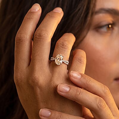 Ankur Treasure Chest NY Closeout 14K White Gold Luxuriant Lab Grown Diamond (F VS) Engagement Ring (Size 6.0) (4.55 g) 4.25 ctw