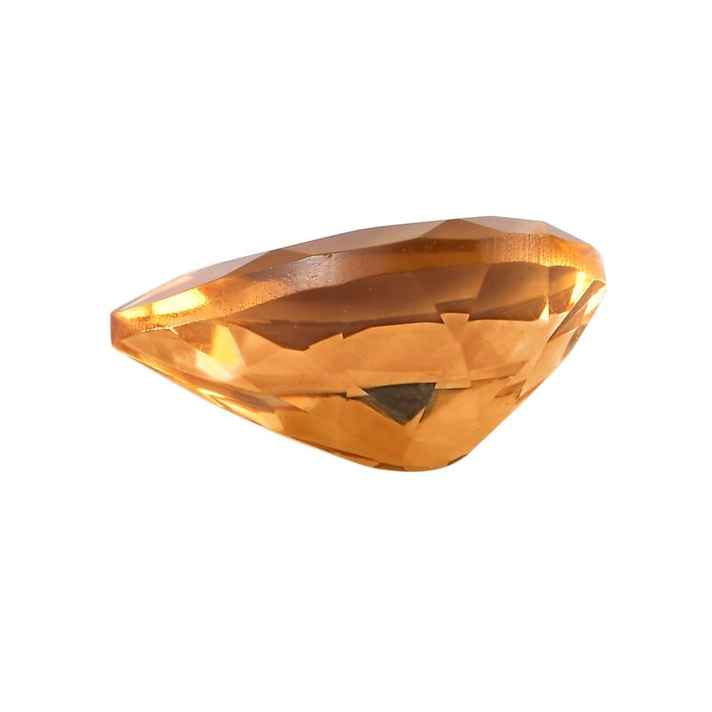 Fire Wors Cut AAAA Brazilian Citrine (Pear 16x12 mm) 5.00 ctw