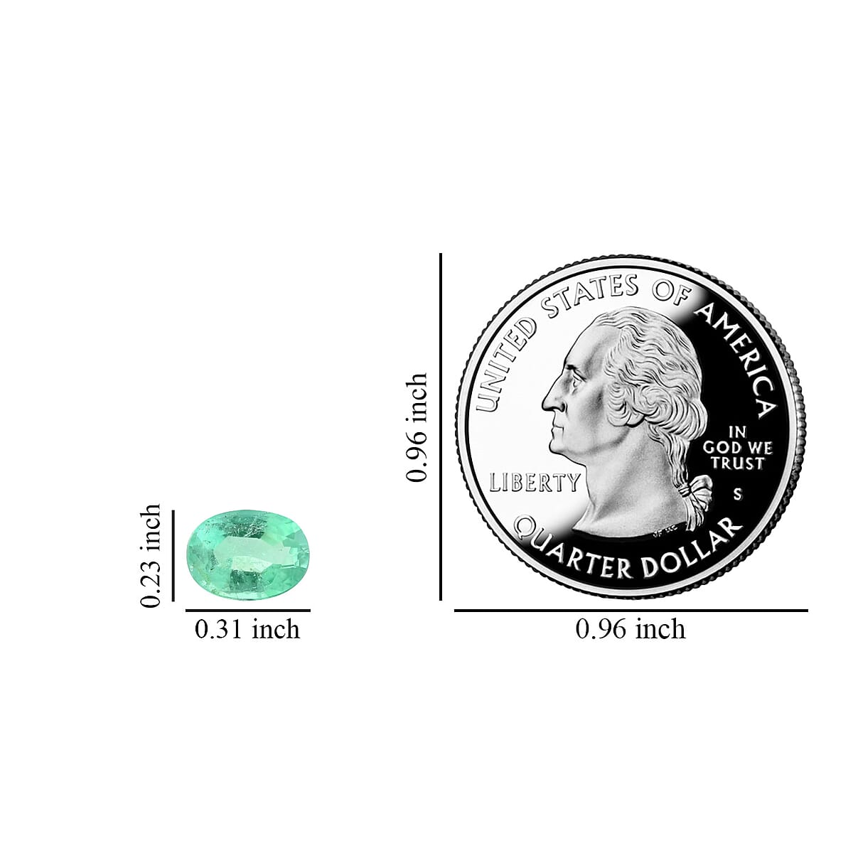 AAA Gem field Kafubu Emerald (Ovl 8x6 mm) 1.00 ctw image number 3