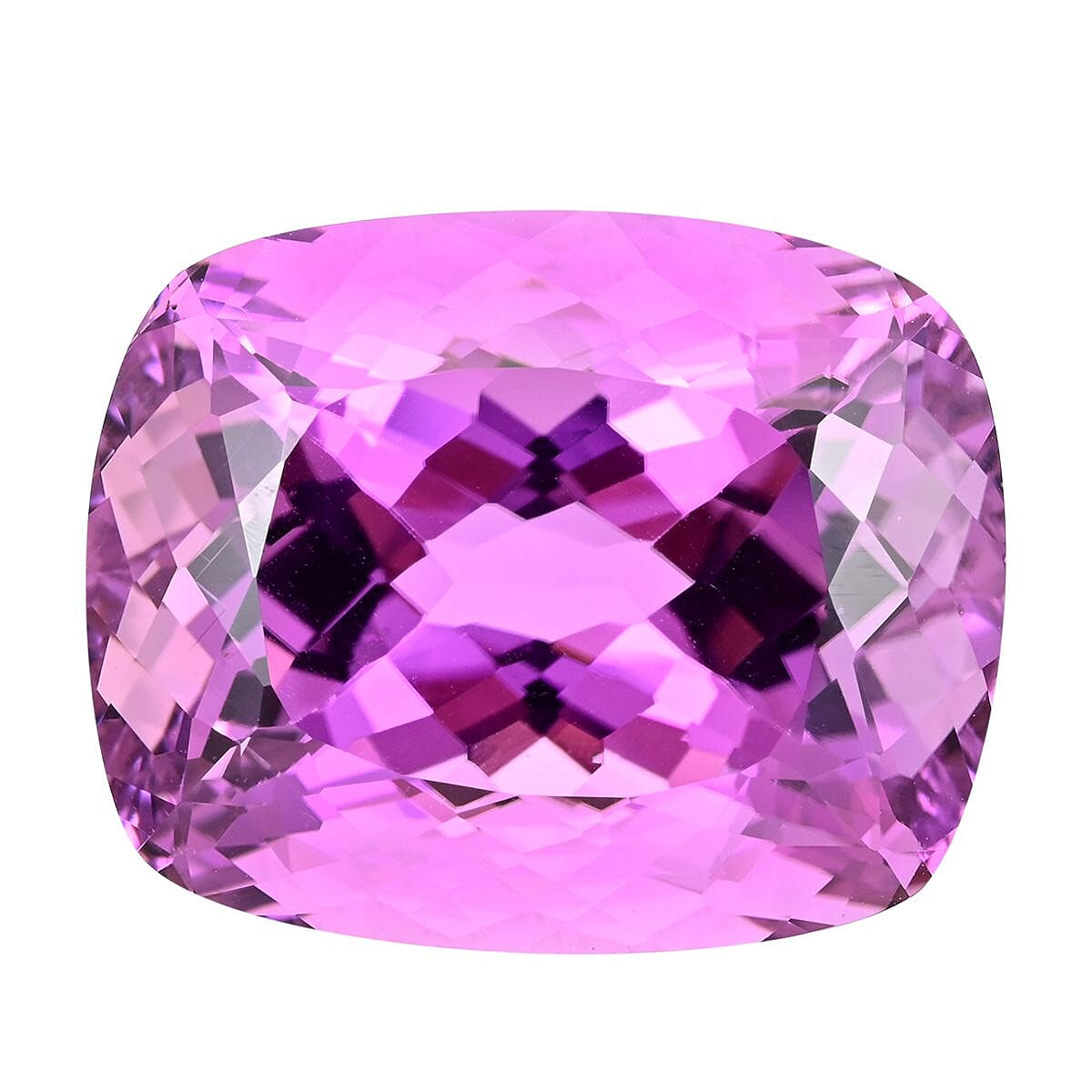 Certified and Appraised AAAA Patroke Kunzite (Cush 7x5 mm) 31.00 ctw