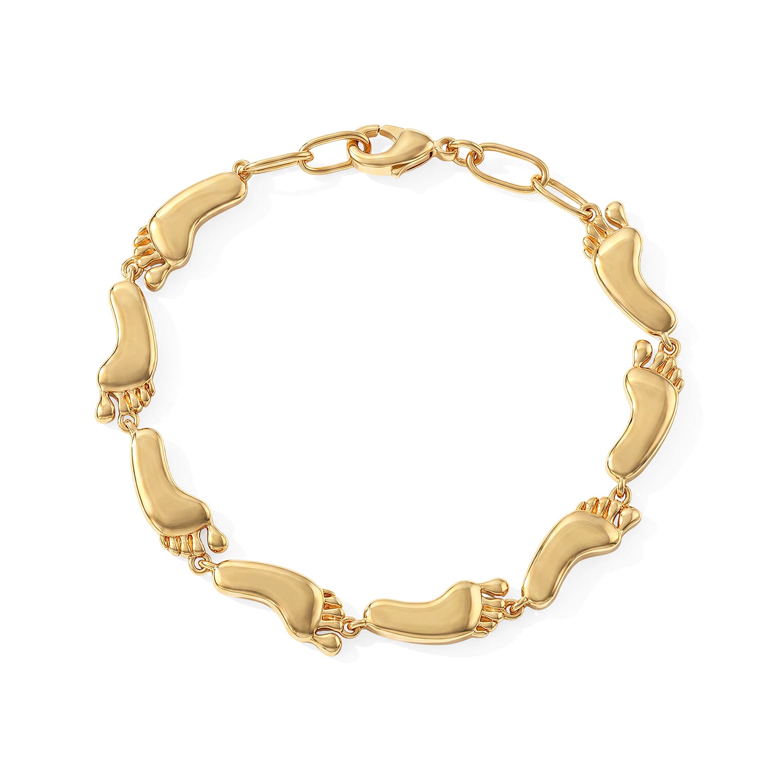 EverTrue Fancy Bracelet in 18K YG Plated Bronze (6.50 In)