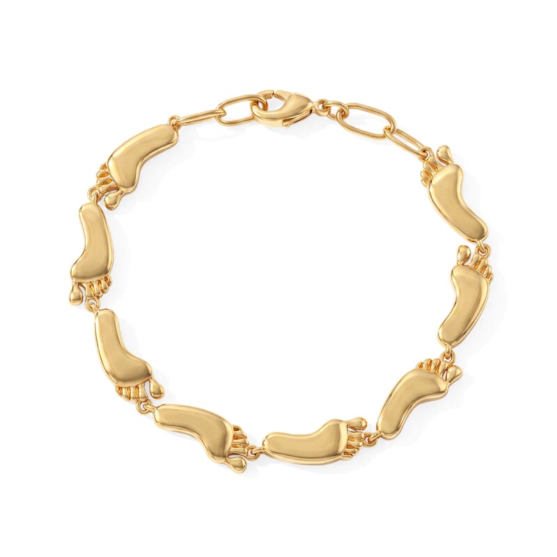 EverTrue Fancy Bracelet in 18K YG Plated Bronze (6.50 In)