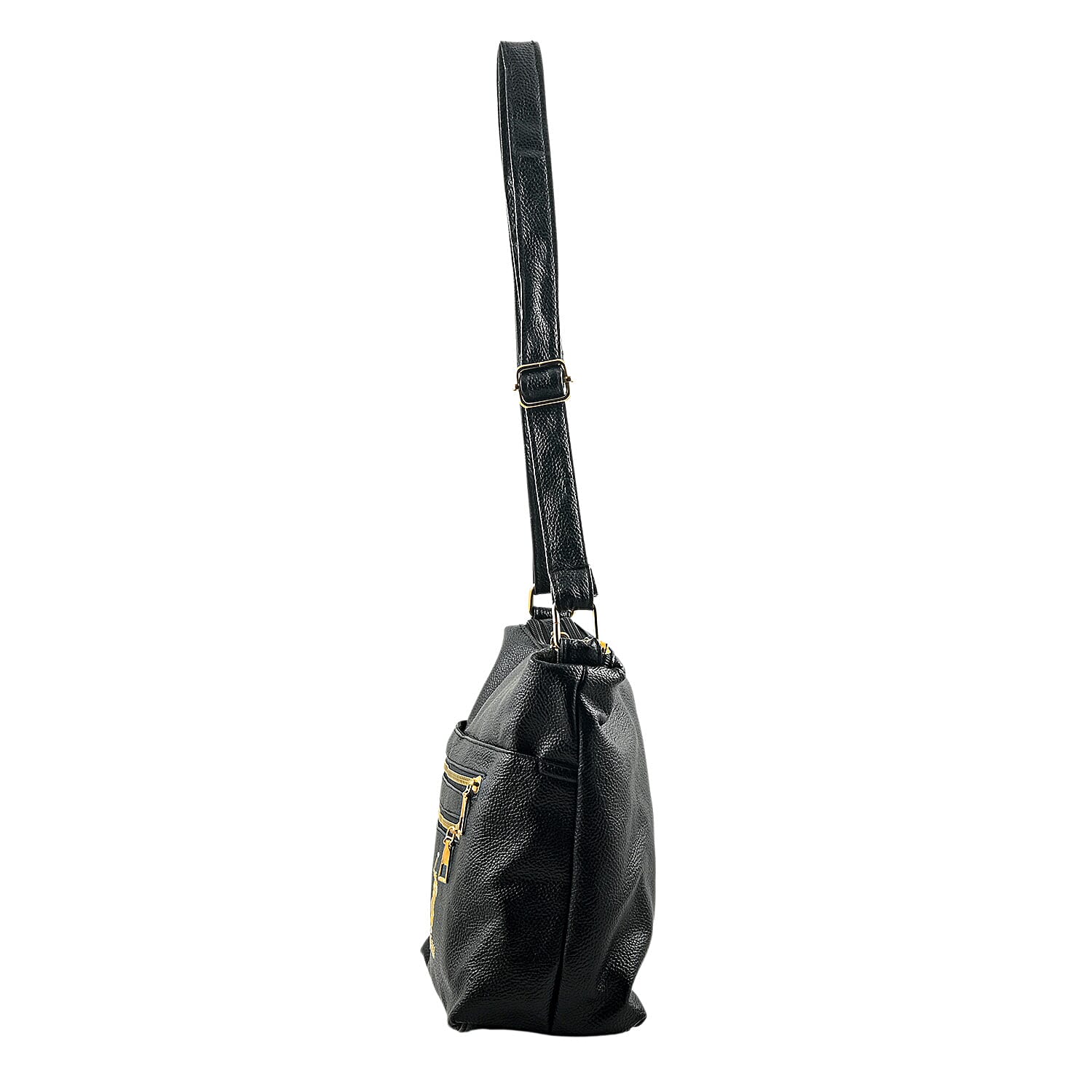 Closeout Beverly Hills Polo Club Black Faux Leather Crossbody Bag with Wallet