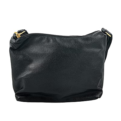Closeout Beverly Hills Polo Club Black Faux Leather Crossbody Bag with Wallet