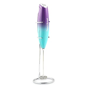 Peach Street Milk Frother with Stand in Northern Lights