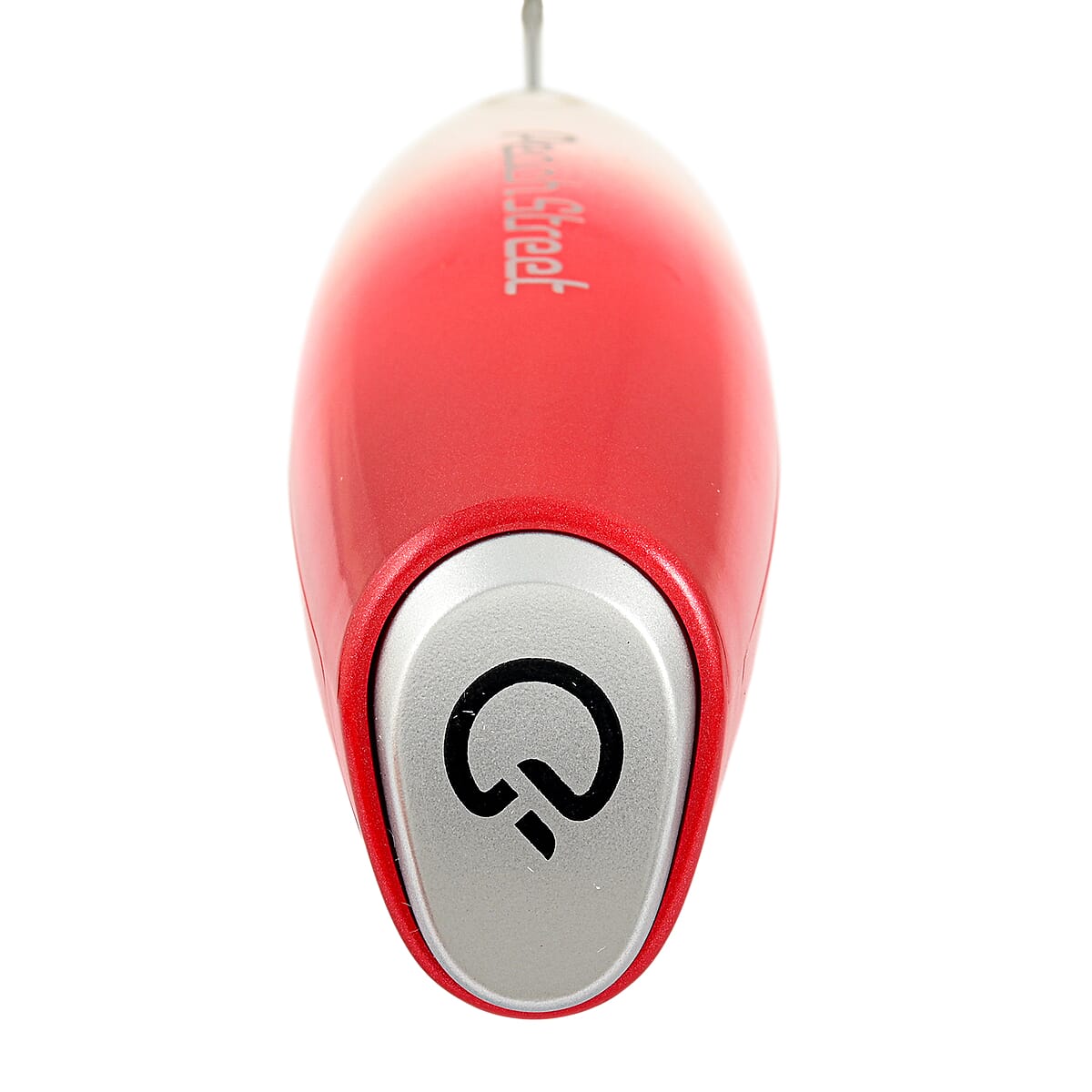 Peach Street Milk Frother with Stand in White and Red image number 5
