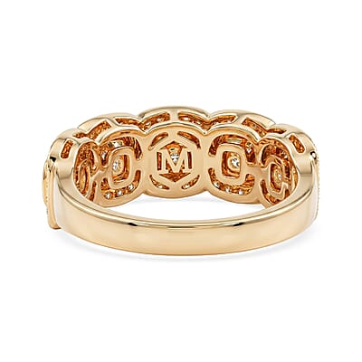 Modani Natural Yellow and White Diamond VS1 1.93 ctw Ring in 14K White and Yellow Gold (Size 5.0)
