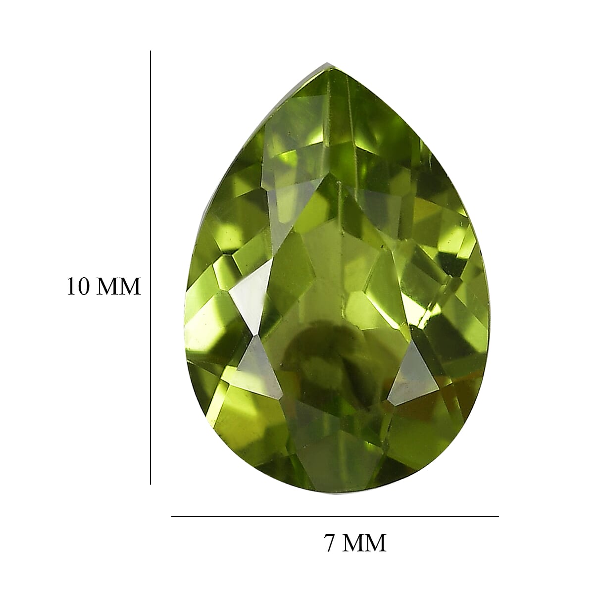 Hebei Peridot (Pear 10x7 mm) 2.03 ctw image number 4
