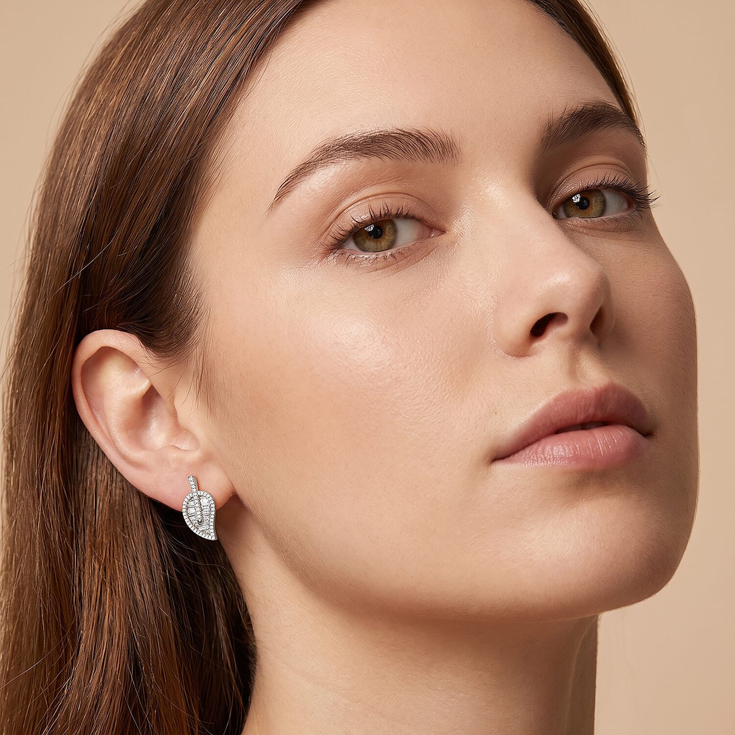 Luxuriant Lab Grown Diamond G-H SI 1.50 ctw Earrings in Rhodium Over Sterling Silver
