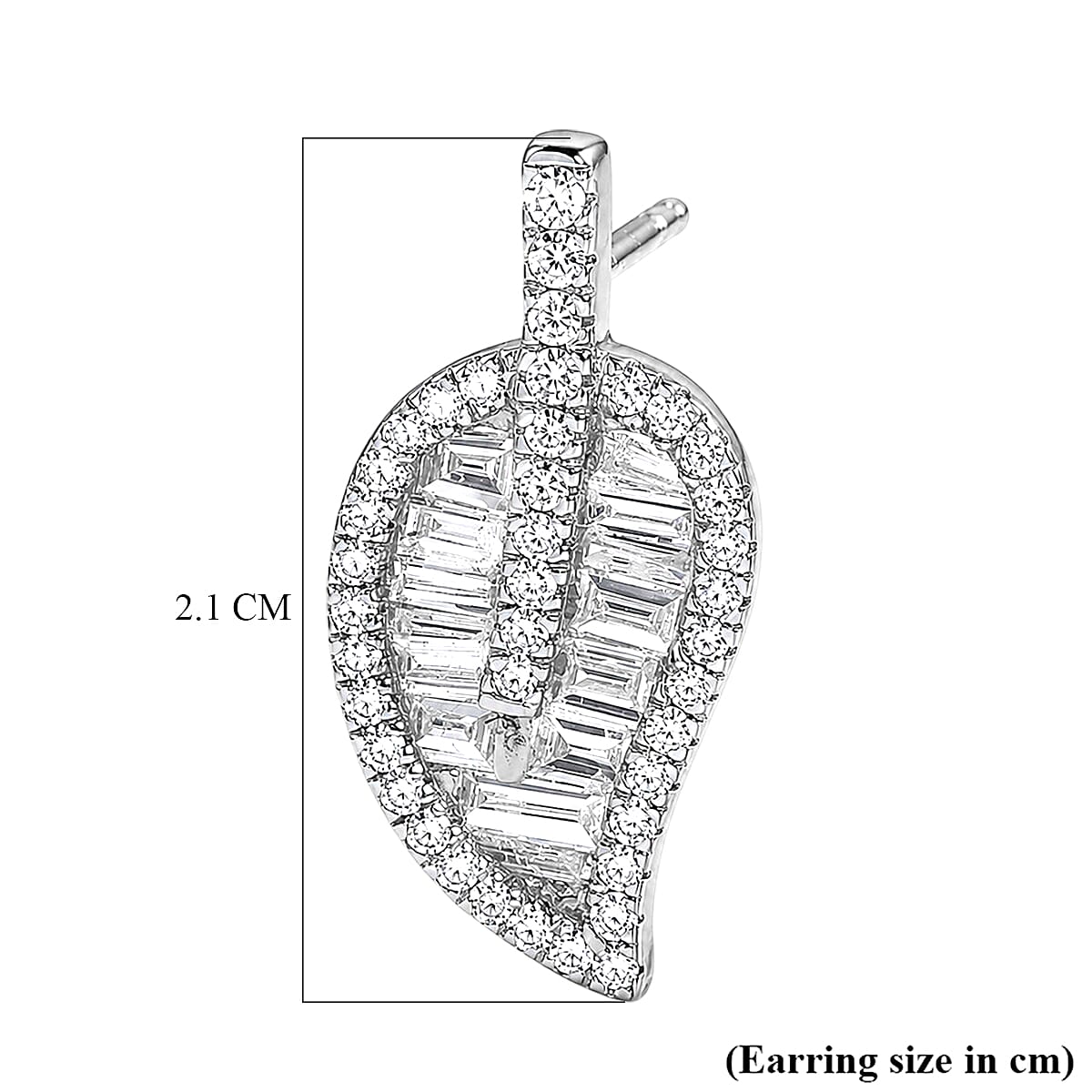 Luxuriant Lab Grown Diamond G-H SI 1.50 ctw Earrings in Rhodium Over Sterling Silver image number 4