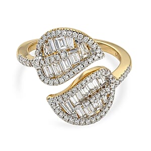 Luxuriant Lab Grown Diamond (G-H, SI) Ring in Rhodium Over Sterling Silver 1.50 ctw