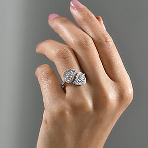 Luxuriant Lab Grown Diamond (G-H, SI) Ring in Rhodium Over Sterling Silver 1.50 ctw