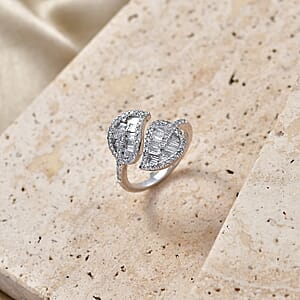 Luxuriant Lab Grown Diamond (G-H, SI) Ring in Rhodium Over Sterling Silver 1.50 ctw