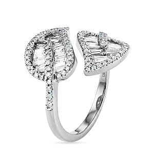 Luxuriant Lab Grown Diamond (G-H, SI) Ring in Rhodium Over Sterling Silver 1.50 ctw