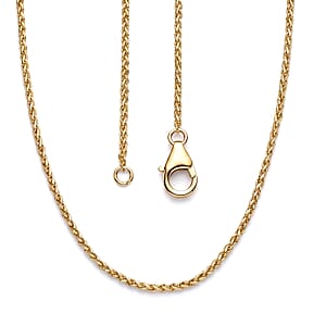 Luxoro Palma Chain Necklace in 10K Yellow Gold (20 Inches) 3.85 Grams