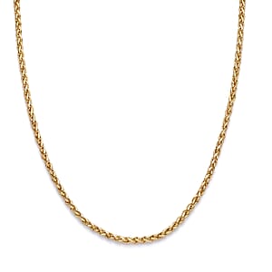 Luxoro Palma Chain Necklace in 10K Yellow Gold (20 Inches) 3.85 Grams