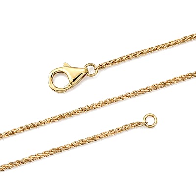 Luxoro Palma Chain Necklace in 10K Yellow Gold (20 Inches) 3.85 Grams