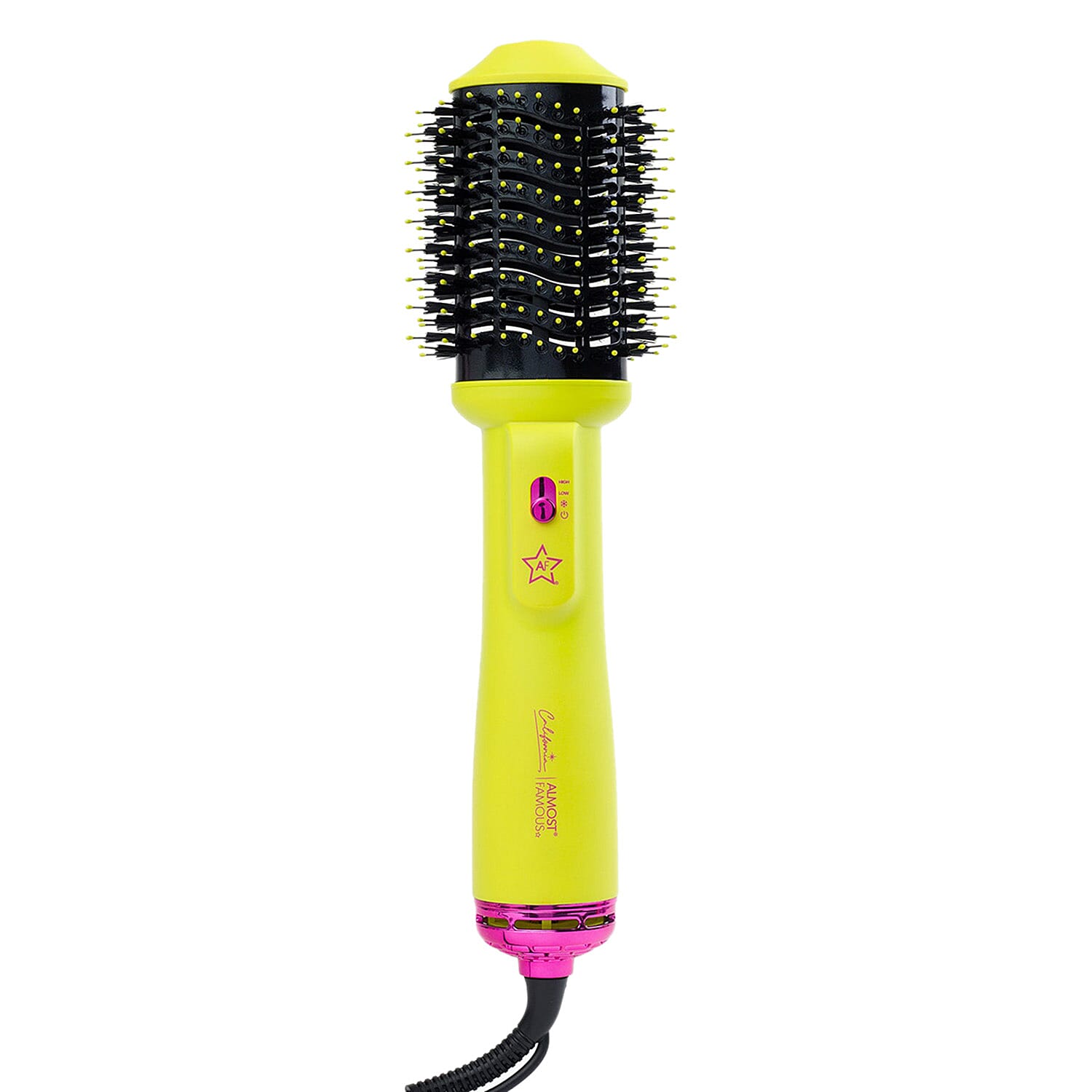 Almost Famous Volumizing Blowout Brush & Dryer - California Collection - Yellow