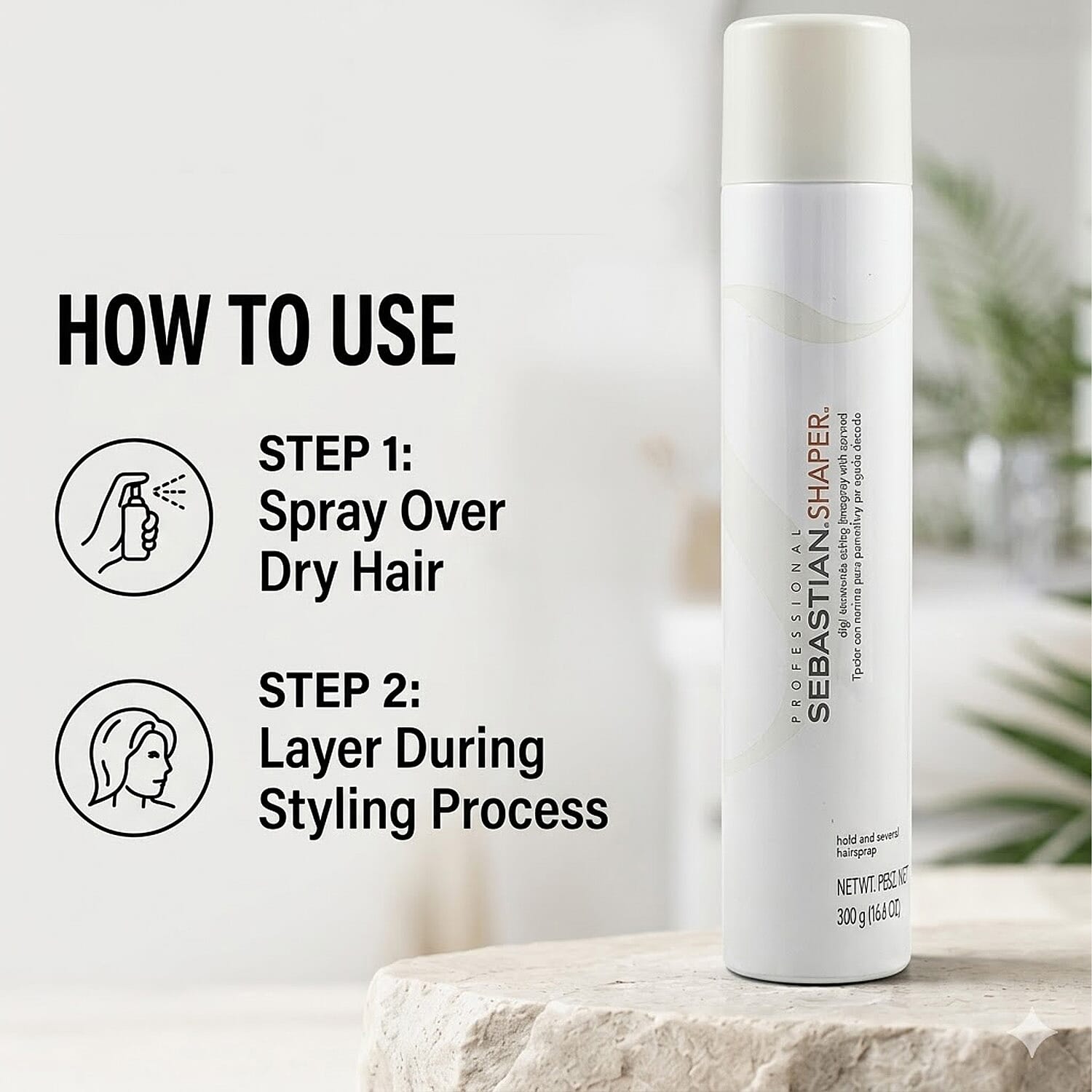 Sebastian Shaper Professional Hold Hairspray (10.6oz) For All Hair Types