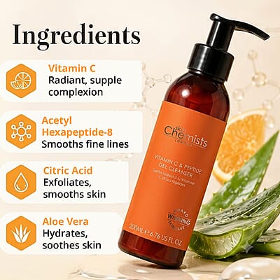 Skin Chemists Vitamin C and Peptide Gel Cleanser