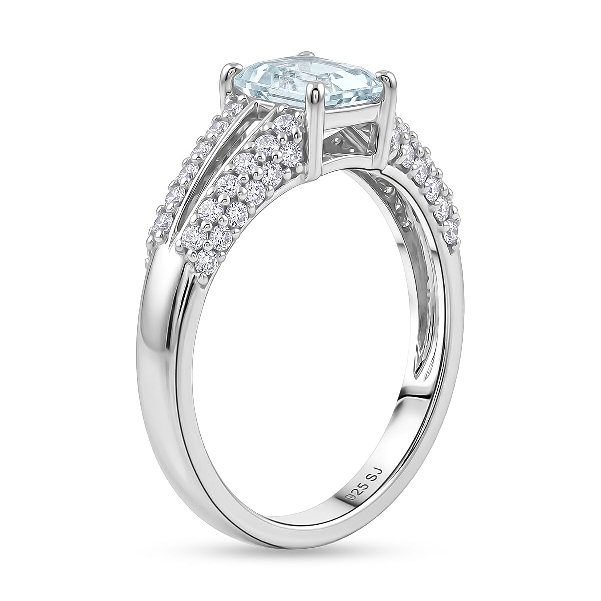 White Topaz 1.50 ctw Ring in Sterling Silver (Size 6.0)