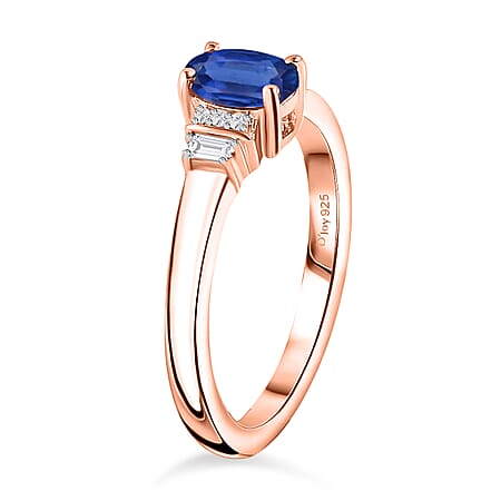 Kanchanaburi Blue Sapphire/Rose Gold Over Sterling Silver / 10 - Product card gallery slide 4 (10277478760761)