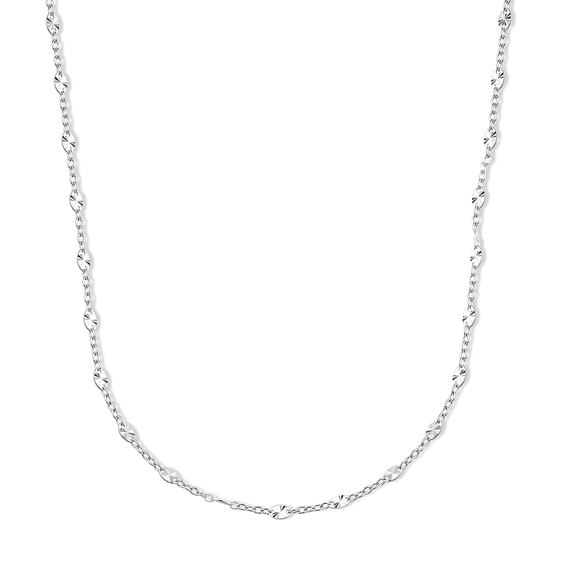 1.4mm Confetti Star Necklace in Sterling Silver 3.05 Grams 20 Inches