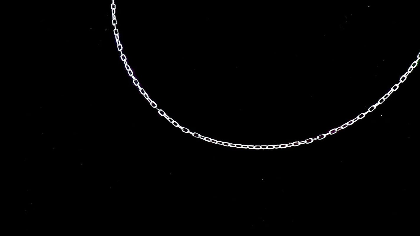Italian 2.5mm Marina Chain Necklace in Sterling Silver 3.10 Grams 20 Inches