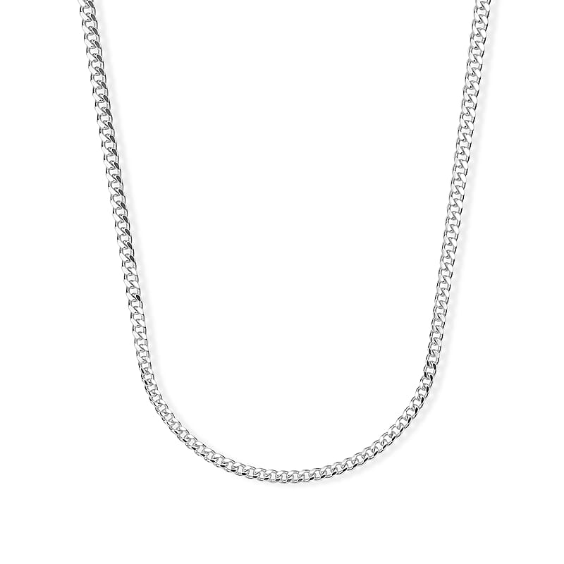 1.25mm Grumeta Super Flat Light Chain Necklace in Sterling Silver 2.50 Grams 20 Inches