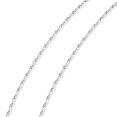 1.4mm Coffee Star Chain Necklace in Sterling Silver 2.75 Grams 20 Inches