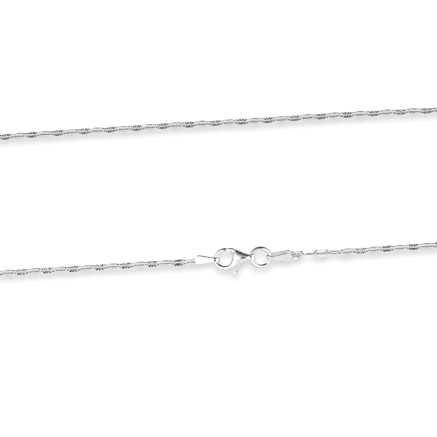 1.4mm Coffee Star Chain Necklace in Sterling Silver 2.75 Grams 20 Inches